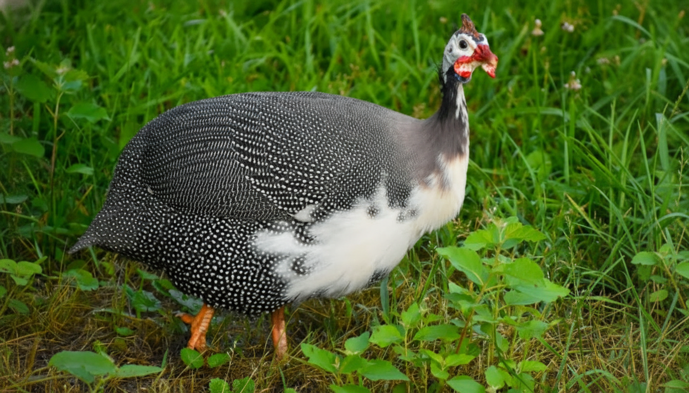 এডাল্ট তিতির মুরগি। Guinea Fowl